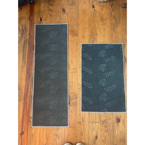 NWOT Hebe Boho 2 Piece Non-Slip Washable Soft Kitchen/Bathroom Rug and Runner - Picture 8 of 8